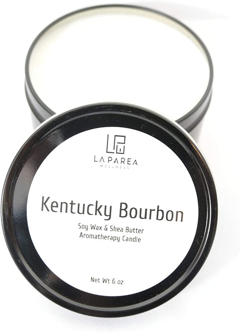 Kentucky Bourbon Candle Massage Candle Shea Butter and Soy Wax, Luxurious Hand Poured 6 oz