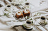 4oz. Espresso Cups Set of 4 With Matching Saucers - Premium White Porcelain, 8 Piece Gift Box Demitasse Set Italian Caff¨ Mugs, Turkish Coffee Cup Lungo Shots, Dopio Double Shot | White Set