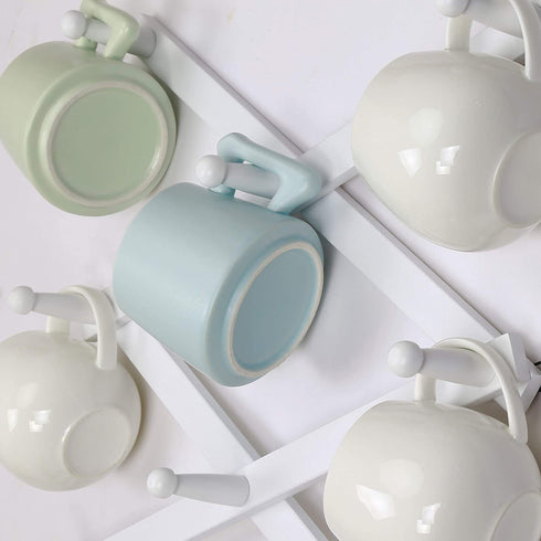 Dseap Accordian Wall Hanger: 16 High Wooden Wall Expandable Coat Rack, Hat Rack Holder, Accordion Hook for Baseball Caps, Coats, Mugs, 17 Peg Hooks, White