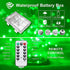 JMEXSUSS 33ft 100 LED Green Battery Operated Christmas Lights,St. Patrick's Day Decorations Lights Indoor, Twinkle Fairy String Lights with Remote 8 Modes Outdoor Waterproof