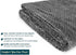 PAVILIA Waffle Textured Fleece Throw Blanket for Couch Sofa, Charcoal Gray | Soft Plush Velvet Flannel Blanket for Living Room | Fuzzy Lightweight Microfiber Throw for All Seasons, 50 x 60 Inches