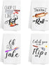 Kamalove Funny Kitchen Towels and Dishcloths Sets of 4 - Dish Towels with Sayings - House Warming Presents for New Home, Gifts for Women, Farmhouse Kitchen Decor, Colourful