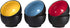 Klikel 6 Pack of Soup Bowls - Dishwasher And Microwave Safe Ceramic Bowl Set - Black With Color Inside - Large 18oz - 5 1/2 Inch Round