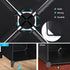 ANWBROAD Cube Storage Organizer 6-Cube Closet Organizers and Storage DIY Modular Plastic Closet Cabinet Book Shelf Cubes Organizer Storage Shelving for Home Bedroom Office Living Room Black ULCS006B
