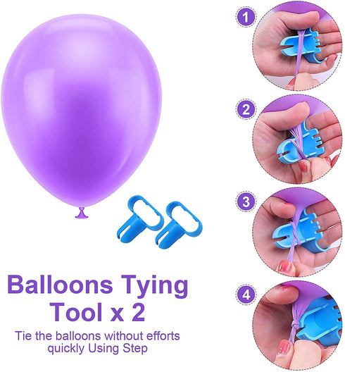 Pondpm Balloon Column Kit 2 Set, Base Stand and Pole, 2 Top Balloon Support Rod, Water Bags, Balloon Rings, Tying Tools, Balloon Glue Points Decoration for Party Wedding Birthday Easter Christmas