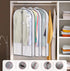 AOODA 40" Hanging Garment Bags for Closet Storage Suit Bag 4" Gusseted Clear Clothes Cover for Coat, Jacket, Sweater (3 Packs)