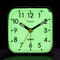 Tinload Night Light Analog Alarm Clock Silent Non Ticking, Ascending Beep Sounds, Snooze, Manual Light, Battery Operated,Small (Black)