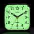 Tinload Night Light Analog Alarm Clock Silent Non Ticking, Ascending Beep Sounds, Snooze, Manual Light, Battery Operated,Small (Black)