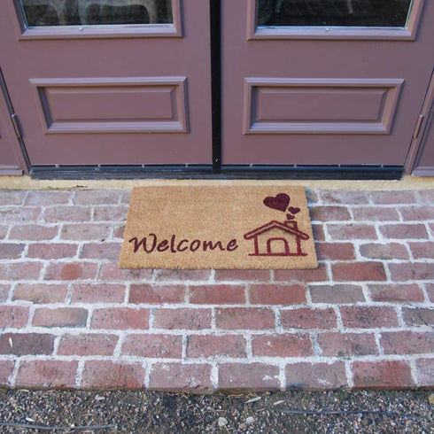 Rubber-Cal This Home is Bursting with Love Vibrant Welcome Door Mats 15mm X 18" X 30"