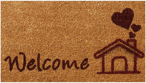 Rubber-Cal This Home is Bursting with Love Vibrant Welcome Door Mats 15mm X 18" X 30"