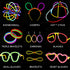 KarberDark Glowstick, (609 Pcs Total) 240 Glow Sticks Bulk 7 Colour and Connectors for Caps Bracelets Necklaces Balls Eyeglasses and More, Light up Toy Glow in The Dark Stick for Kid Party Birthday