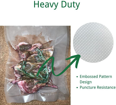 Vacuum Sealer Bags Rolls 2 Pack 11''x 50' ( total 100 Feet ) Make Custom-Sized BPA Free Heavy Duty for Sous Vide, Meal Prep