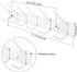 WEBI Coat Rack Wall Mounted,Coat Hooks Wall Mounted White,Coat Hanger Wall Hook Rack,6 Hooks for Hanging Coats,Hats,Jacket,Clothes