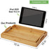 Serving Tray with Handle Rectangle Bamboo Butler Breakfast Tray,2 pcs Party Platter Decorative Large Tea Tray for Ottoman,Couch Dinner Trays for Kitchen, Bathroom, Living Room,Bedroom and Outdoors