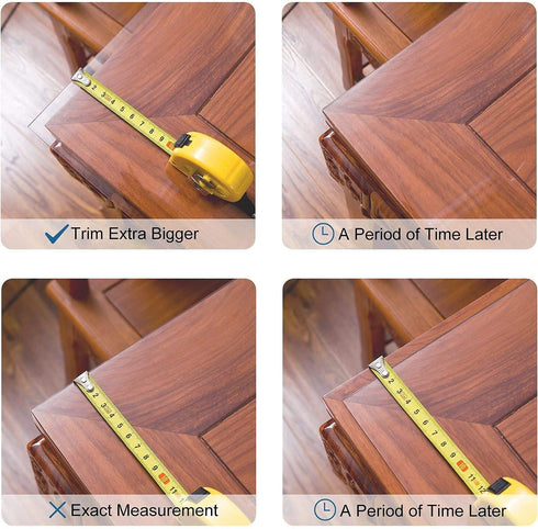 LovePads 1.5mm Thick 16 x 32 Inches Clear Desk Pad Blotter, Plastic Transparent Desk Mat for Desktop, Table Cover Protector, Writing Desk Protector for Office and Home