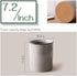 DOWAN Kitchen Utensil Holder, 7.2? Extra Large Utensil Holders for Countertop, Heavy Ceramic Utensil Crock, Anti Slip & Scratch Cork Bottom, Grey Utensil Organizer for Home Décor