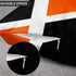Emvency Set of 4 Throw Pillow Covers Modern Abstract Stripe Simple Geometric Acrylic Bold Decorative Pillow Cases Home Decor Square 18x18 Inches Pillowcases(Grey Orange)