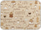 Coffee Maker Placemat Coffee Bar Mat Easy to Clean XL 18 x 24 Coffee Time