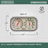 Springfield Color Track Humidity Meter and Thermometer