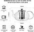 Glass Teapot Kettle, OAMCEG 40 OZ / 1.2 L Teapot with Removable Infuser & Lid & Handle, Glass Tea Kettle Stovetop Safe, Great For Loose Leaf Tea, Blooming Tea, Tea Bags & Fruit Infused Water