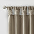 Madison Park Emilia Faux Silk Single Curtain with Privacy Lining, DIY Twist Tab Top, Window Drape for Living Room, Bedroom and Dorm, 50x84, Pewter Brown