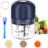 Wireless Mini Food Processor, 250Ml Electric Garlic Chopper Onion Chopper Portable Small Food Chopper for Veggie Pepper Spices Meat Baby Food and More, USB Charging, Bpa-Free