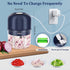 Wireless Mini Food Processor, 250Ml Electric Garlic Chopper Onion Chopper Portable Small Food Chopper for Veggie Pepper Spices Meat Baby Food and More, USB Charging, Bpa-Free