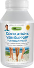 ANDREW LESSMAN Circulation & Vein Support for Healthy Legs 30 Capsules - High Bioactivity Diosmin, Butcher's Broom, Visibly Reduces Swelling & Discomfort in Feet, Ankles, Calves, Legs