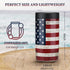 Maxso Slim Can Cooler, 4-in-1 Double Walled Stainless Steel Insulated Beer Can Holder, Works With All 12 Oz Cans,Bottles & As A Pint Cups | America Flag