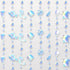 60ft Under the Sea Party Decorations Garland - 8 String Iridescent Mermaid Streamers with Mermaid Jellyfish Shell Conch Hippocampus for Little Mermaid Party Ocean Birthday Baby Shower Decorations