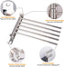 Towel Rack, Towel Bar with 5-Arm Bathroom Towel Shelf Swivel Wall-Mounted Towel Bar Holds for Bathroom, Pool, Kitchen (5 Arms Type)
