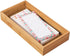 iDesign 41880 InterDesign Stackable Box-Bamboo, 6? x 12? x 2? Formbu Drawer Organizer - 6" x 12" x 2", 6" x 12"