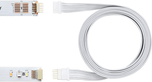 Litcessory Extension Cable for Philips Hue Lightstrip Plus (3.3ft, 1 Pack, White - MICRO 6-PIN V4)