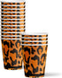 Leopard Print Birthday Party Supplies Set Plates Napkins Cups Tableware Kit for 16