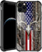 iPhone 11 Case,American Flag Camo Deer Skull iPhone 11 Cases for Men Boys,Shockproof Anti-Scratch Soft TPU Pattern Design Case for Apple iPhone 11 American Flag Camo Deer Skull
