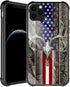 iPhone 11 Case,American Flag Camo Deer Skull iPhone 11 Cases for Men Boys,Shockproof Anti-Scratch Soft TPU Pattern Design Case for Apple iPhone 11 American Flag Camo Deer Skull