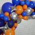 FUNPRT Outer Space Balloons Garland - Silver Orange Blue Navy Latex Balloons for Men's Bbirthday Graduation Party Decor Balloons,113 Count