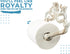 Decorative Cast Iron Octopus Toilet Paper Roll Holder Wall Mounted Octopus D©cor for Bathroom Kraken, Nautical Bathroom Accessories Easy to Install with Included Screws and Anchors - Rust White