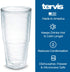 Tervis Air Force Classic Seal Flex Tumbler with Emblem and Blue Lid 24oz, Clear