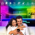 RedFringe 65.6ft LED Light Strips,Music Sync Color Changing RGB LED Strip Lights 44-Key Remote,Sensitive Built-in Mic,Bluetooth APP Controlled LED Lights for Bedroom,Kitchen,Bar in Door and Party