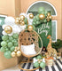 Boognt Sage Green Balloon Arch Kit White Gold Retre Green Balloons for Baby Shower Wedding Birthday Party Decoration