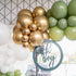 Boognt Sage Green Balloon Arch Kit White Gold Retre Green Balloons for Baby Shower Wedding Birthday Party Decoration