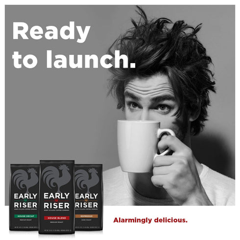 Early Riser House Blend Ground Coffee, 24 Ounce