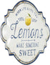 Creative Co-Op Life Gives You Lemons Make Something Sweet Metal Wall Décor, White