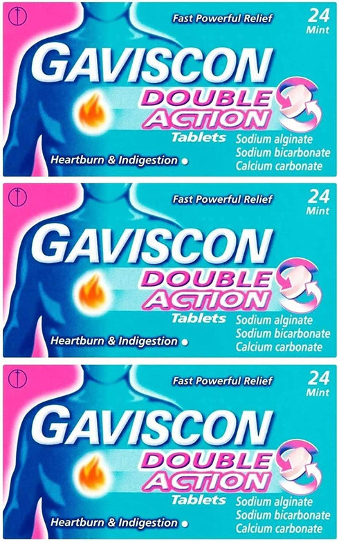Gaviscon Double Action 72 Tablets (24x3)