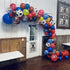 Western Cow Boy Party Balloons Arch Garland, 110 PCS 18" 12" 10" 5" Cow boy Latex Balloons Red Blue Coffee Confetti Balloon for Birthday Party Boys and Girls Baby Shower Party Supplies