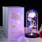 Beferr Mother's Day Unique Gift for Women, Galaxy Rose Glass Crystal Flower Gift in Glass Dome with LED Light Mothers Day Birthday Gift Ideas for Mom/Wife/Grandma/Daughters
