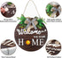 BIGEDDIE Easter Welcome Sign for Front Door, Interchangeable Welcome Sign, Wall Hanging Front Door Decor Welcome Home Sign for Housewarming Gifts Fall Christmas