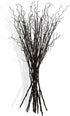 Floerve 12 Pcs Artificial Curly Willow Branches Plants Decorative Brown Twig Stems Spray 30" Tall for Vase DIY Crafts Wedding Floral Arrangement Home Decor Indoor