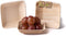 Naturally Chic Palm Leaf Plates - 3 Inch Square - Bamboo Like, Eco Friendly, Disposable, Compostable and Biodegradable Plates for Weddings, Parties and Events